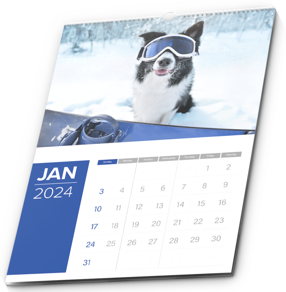 calendar with dog