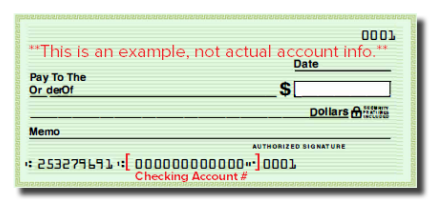 example of a check