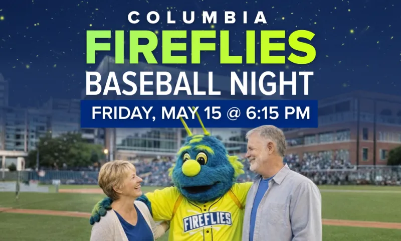 Baseball night with the columbia Fireflies