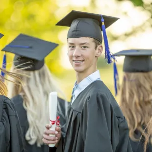 Young Male High School Graduate